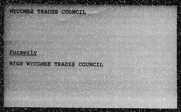 WYCOMBE TRADES COUNCIL