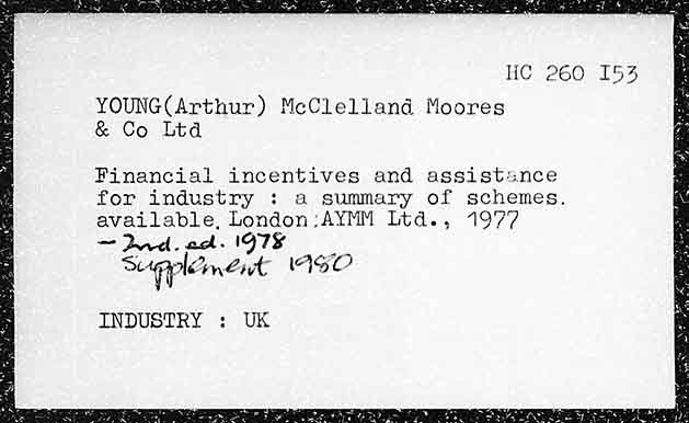 YOUNG (Arthur) McClelland Moores & Co Ltd