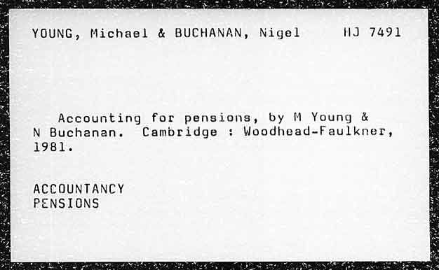 YOUNG, Michael & BUCHANAN, Nigel