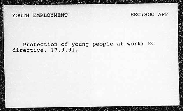 YOUTH EMPLOYMENT