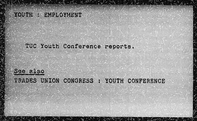YOUTH : EMPLOYMENT