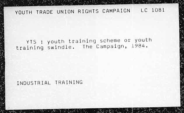 YOUTH TRADE UNION RIGHTS CAMPAIGN